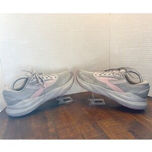 Brooks Adrenaline GTS 24 Womens Running Shoes Grey Pink 1204262A019 Narrow 10